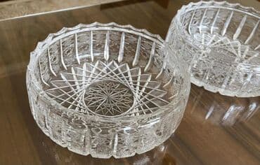 qab alan: TOM xrustal meyve vazlari. Temiz Chexiya istehsali. Bir eded - 75 — 4