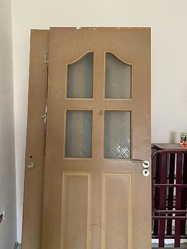 Məhsul: İki ədəd otaq qapısı - Material: MDF/taxta əsaslı panel -