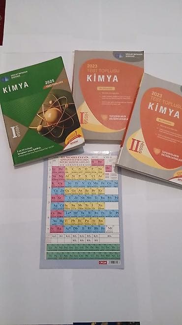 Məhsul: Kimya üzrə dərs və test vəsaitləri dəsti Tərkib: - “DİM 2025 — 1