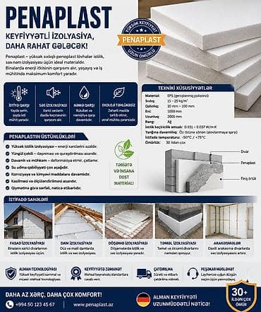 Penaplast – yüksək sıxlıqlı EPS (genişlənmiş polistirol) istilik və — 2