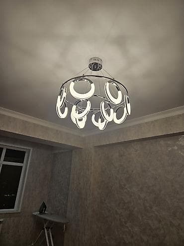 parda tul: Led Çılçıraq, 4 və daha çox lampa, Metal — 2