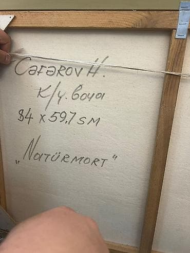 sufre dekoru: Yağlı boya tablo – Natürmort kompozisiya (en 1m) - Mövzu: süfrə — 6