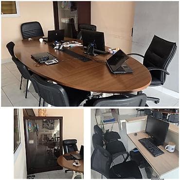 Ofis mebeli dəsti – 600 AZN Dəstənin tərkibi: - Böyük oval