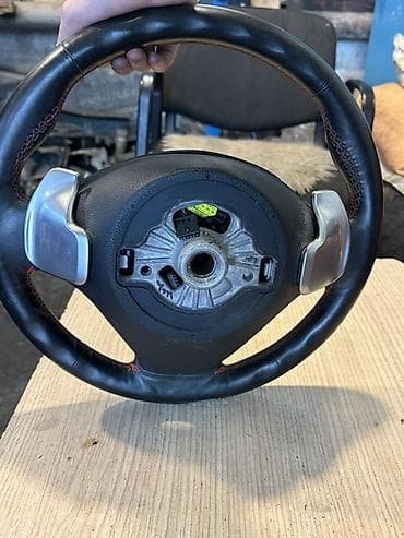 BMW çoxfunksiyalı sükan - Orijinal BMW sükan çarxı, dəri üzlü - — 2