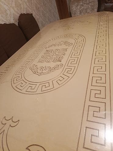 stol stul qiymetleri: Klassik üslubda geniş yemək dəsti - Dəst: iri ölçülü düzbucaqlı/oval — 4