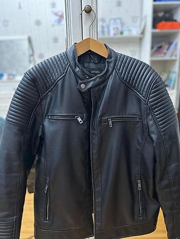 motor 80cc: DeFacto kişi dəri gödəkçə Yeni kimidir 2dəfə geyinlib - Rəng: qara - — 2