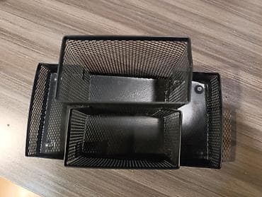 Настольные наборы: Metal tor şəbəkəli masaüstü organizer - Material: möhkəm metal, toz — 2