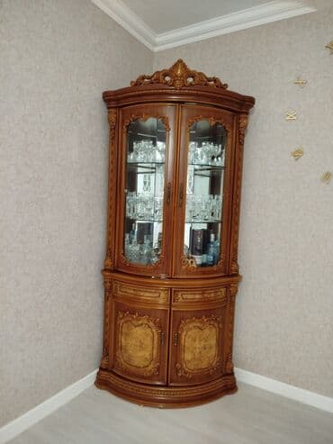 taxta dolab: İşlənmiş, Açılan, 2 qapılı Künc dolab — 3