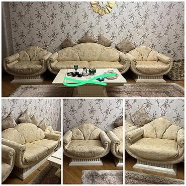 ikinci el gence: İşlənmiş, Divan, 2 kreslo, Bazasız, Açılmayan — 1