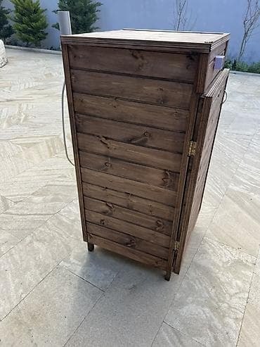 ucuz motorlar: Kaptilni budka – nerjaveyka daxili kamera və taxta korpus Məhsul — 6