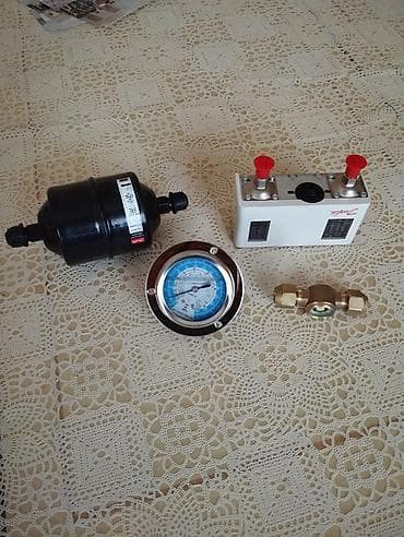 влагомаслоотделитель для компрессора: Soyuducu sistemləri üçün komplekt: filtr-qurutucu, ikili təzyiq — 2