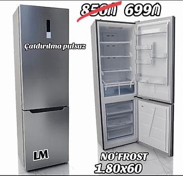 NoFrost iki qapılı soyuducu - Ölçü: 1.80 x 60 sm - Rəng — 1