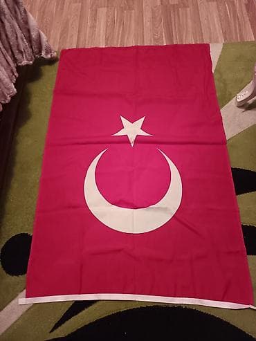 türkiyə bayrağı şəkilləri: Türkiyə Cümhuriyyəti bayrağı satılır. ​Ölçüsü: Təxminən 100x150 sm — 2