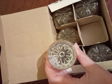 чайный набор: Стаканы, цвет - Белый, Стекло, Набор из 6 шт., Турция — 7