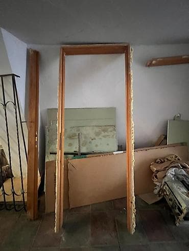 qapi alan: Hər biri 100 manat. Ölçüsü 90x220 Şüşəli taxta iç qapı dəsti — 3