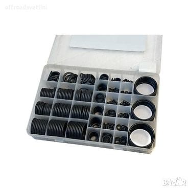 açar dest: O-ring dəstləri – müxtəlif ölçülü elastik rezin halqalar komplekti - — 1