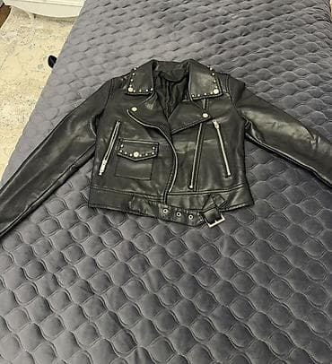 drap paltolar: Qadın üst geyimləri dəsti 1) Qara qısa bouklé palto - Tekstura — 6