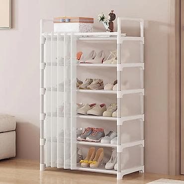 Yeni, 1 qapı, Ağ, Plastik Ayaqqabı dolabı