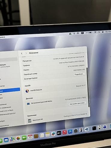 iphone 6s plus plata: MacBook Pro 2019 A2159 8GB RAM, 256GB SSD. Batareya 240 cycle — 2