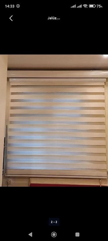 jaluzlar: Zebra jalüz pərdə - Model: zebra (iki qat – şəffaf və qapalı — 1