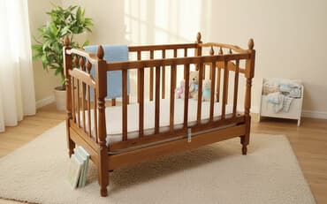 Oğlan və qız üçün, İşlənmiş, Beşik, Matras ilə, Yellənmə mexanizm ilə