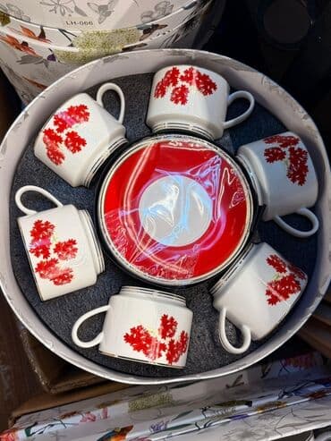 набор художника: Чайный набор, цвет - Белый, Фарфор, 6 персон — 12