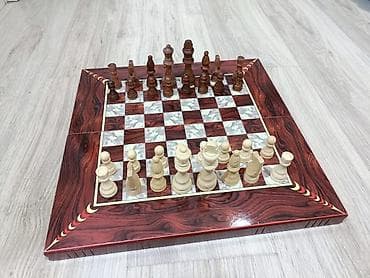 Şahmatlar: Sahmat uzunu 39sm eni 38 sm.icinde nerd oynamaq da olur.balaca olcude — 5