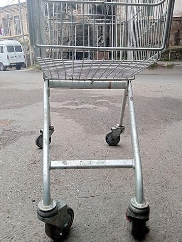 Market/market şəbəkələri üçün metal alış-veriş arabası - Material