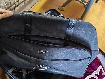 İdman və istirahət: Böyük ölçülü idman/səyahət çantası - Rəng: tünd boz (melanj) - — 2