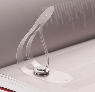 Şəffaf LED 2 Vt gücündə kitab işığı – səhifə işarəsi funksiyalı mini — 3