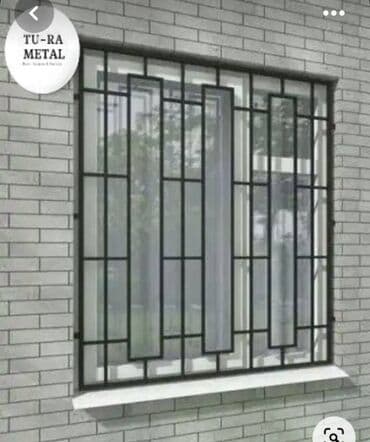 Məhsul: Pəncərə üçün metal barmaqlıq - Material: Qalın divarlı polad