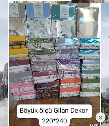 alon tekstil: Uşaq və ev tekstili məhsulları dəsti - Uşaq çarpayısı üçün parlaq — 2