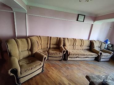 xonca desti: Klassik mebel dəsti - Yumşaq mebel: 1 böyük künc divan + 2 geniş — 4