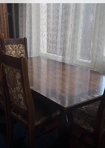 taxta ref: Klassik dəst mebellər - Qarışıq naxışlı, oyma dekorlu qonaq otağı — 8