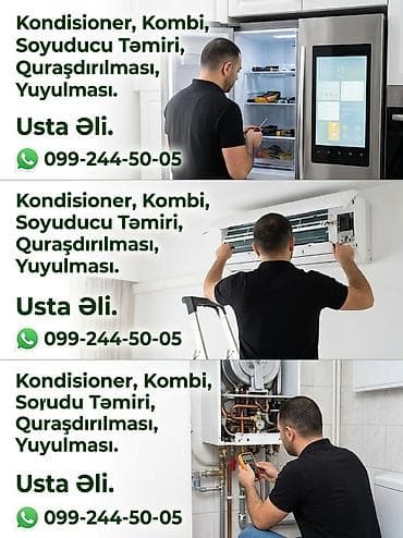 evdə masaj xidməti 2019: Təmir, Split kondisionerlər, Təmizləmə — 1