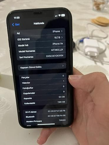 iphone xr yığılma: IPhone Xr, 64 GB, Qara, Face ID — 7