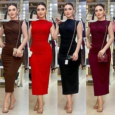 orient qol saat: Qadınlar üçün dizaynı vurğulayan midi boy paltar - Model: Bədənə — 2