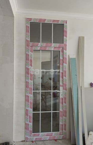 qaplar ev: Yeni İkiqat şüşə paketi Plastik pəncərə, Еni: 1 sm, Uzunluğu: 100 sm, Pulsuz quraşdırma — 6