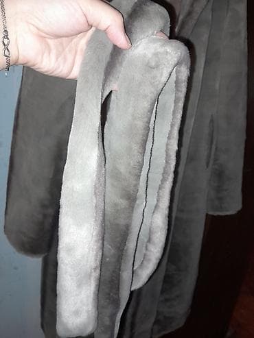 Шубы: Шуба, 2XL, 4XL, цвет - Серый — 7