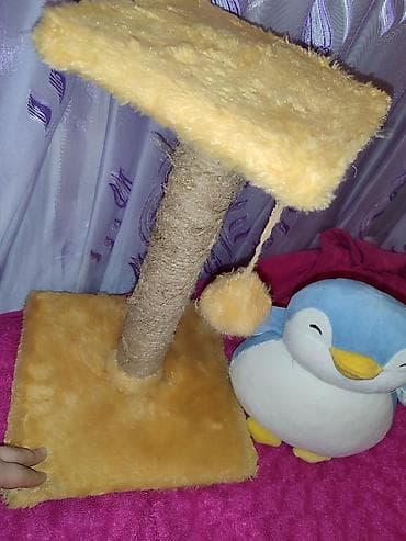 pişik qovan aparat: Pişik üçün tirma və oyun stanoku - Material: sisal iplə bərkidilmiş — 5