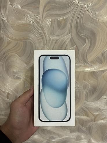 2 el ayfon: IPhone 15, 128 GB, Blue Titanium, Simsiz şarj, Face ID, Sənədlərlə — 7