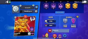 cins dest: Brawl Stars hesabı – yüksək səviyyəli oyun profili - Kupa yolu: 44 — 1