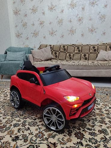 masin oyun: Uşaqlar üçün elektrikli minik maşını – qırmızı rəngdə sport SUV — 3