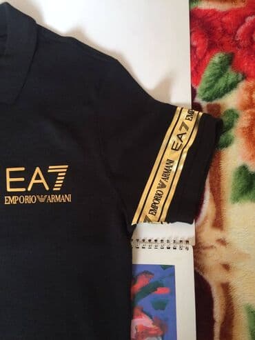 Костюмы: Мужское поло, Emporio Armani, M, цвет - Черный — 6