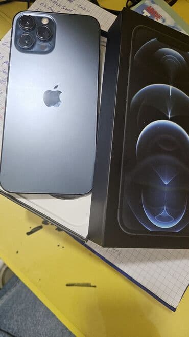 телефон fly 5 0: IPhone 12 Pro, 128 ГБ, Pacific Blue, С документами — 1