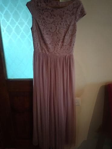 sifon: Uzun zərif ziyafət paltarı – pudra/çəhrayı tonlarda. toj paltar - Üst — 1