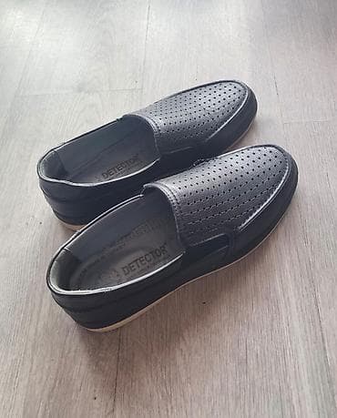 “DETECTOR” kişi mokasinləri - Model: slip-on mokasin - Rəng: tünd — 1