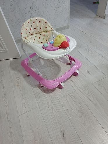 детские каляски: Uşaq gəzdirəni (walker) - Rəng: çəhrayı-altlıq, ağ üst hissə - — 1