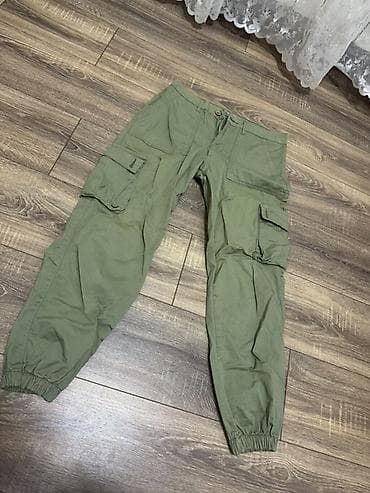 Джинсы: Комбат Мужские брюки, цвет - Зеленый — 1