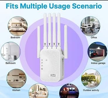Wi‑Fi Siqnal Gücləndirici / Repeater / AP - Geniş əhatə: böyük evlər